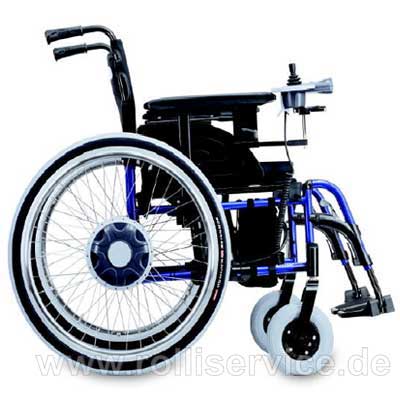 Rollstuhl mit Elektroantrieb