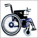 Rollstuhl mit Elektroantrieb